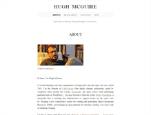 Tablet Screenshot of hughmcguire.net